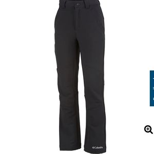 Columbia Youth L Maxtrail Pants Black Cold Weather Snow Pants Water Repellent